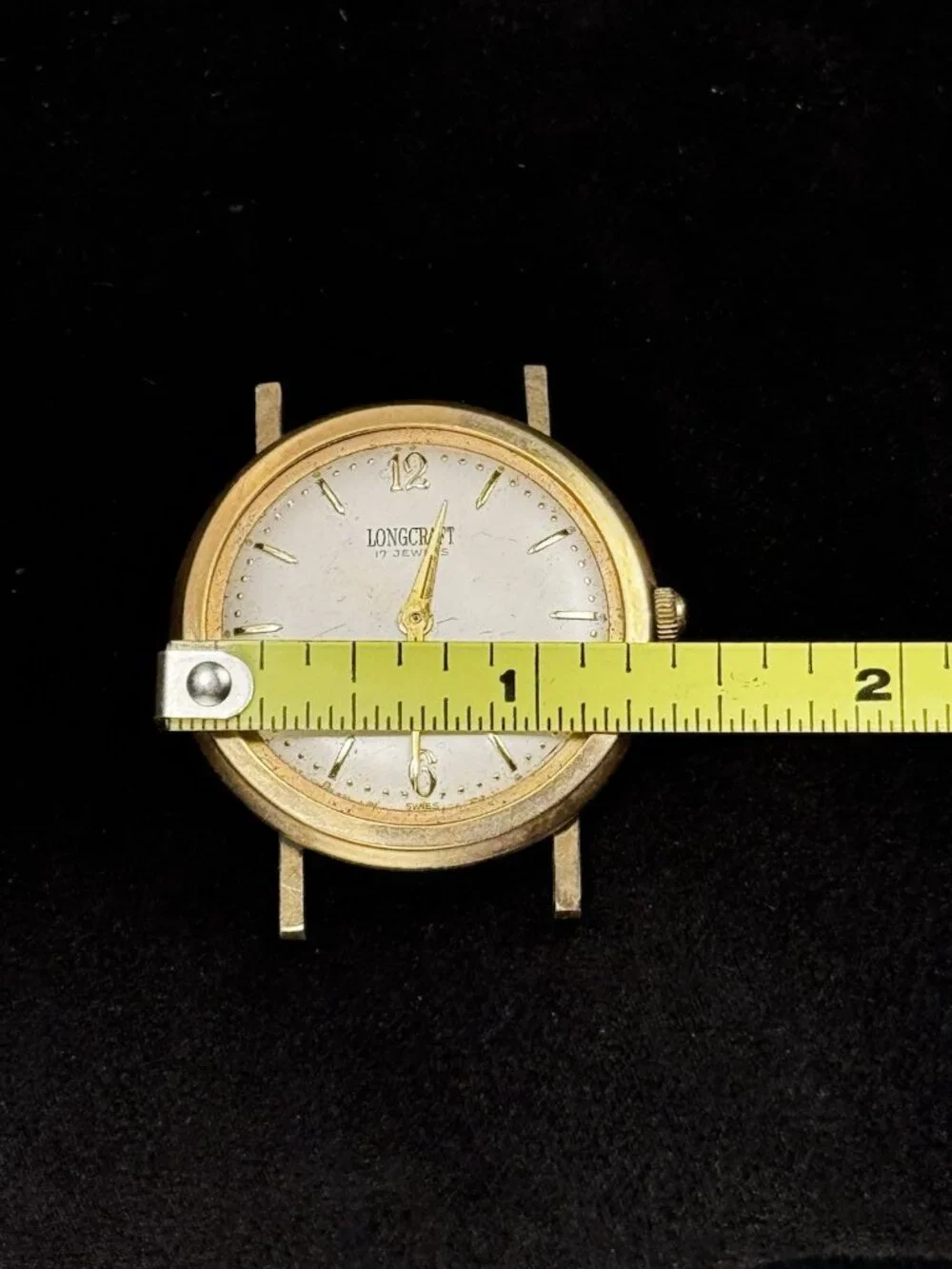 Longcrest 17 Jewel Swiss Incabloc Manual Wind 10K RGP Watch Parts